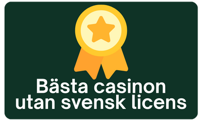 Bästa casinon utan svensk licens